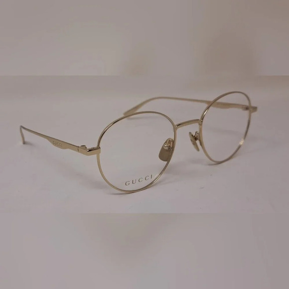 NWT Gucci Men's Glasses Frames Round All Metal Gold Japan GG0337O 001 51-20-145 - Picture 15 of 15